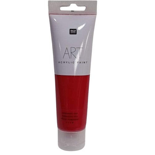 peinture acrylique rouge permanent