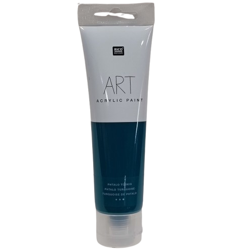 peinture acrylique turquoise de phtalo