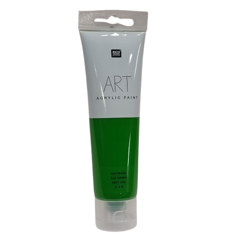 peinture acrylique vert cru