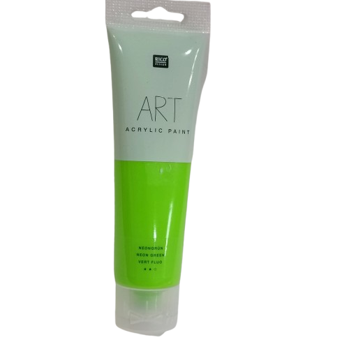 peinture acrylique vert fluo