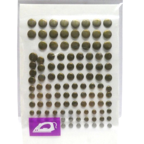 strass thermocollant bronze