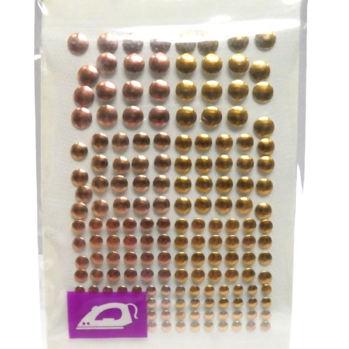 strass thermocollant doré