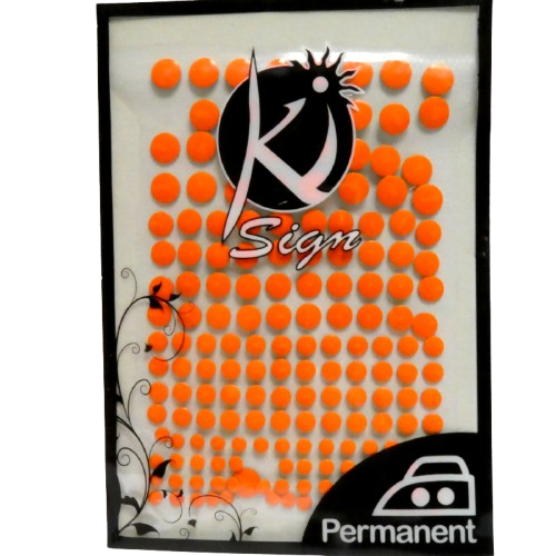 strass thermocollant orange fluo