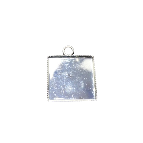 support cabochon pendentif carré