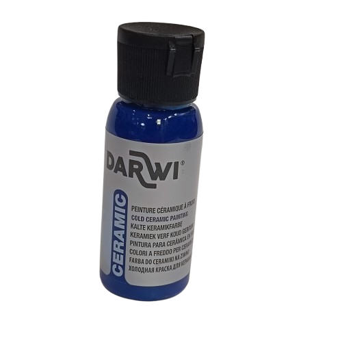 peinture céramiqe darwi bleu