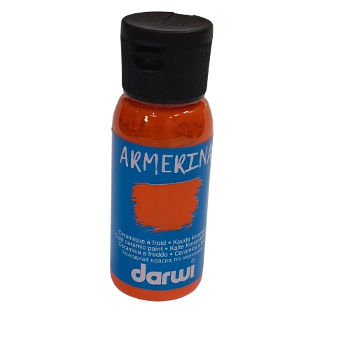 peinture céramiqe darwi orange