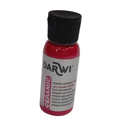peinture céramiqe darwi rouge cerise