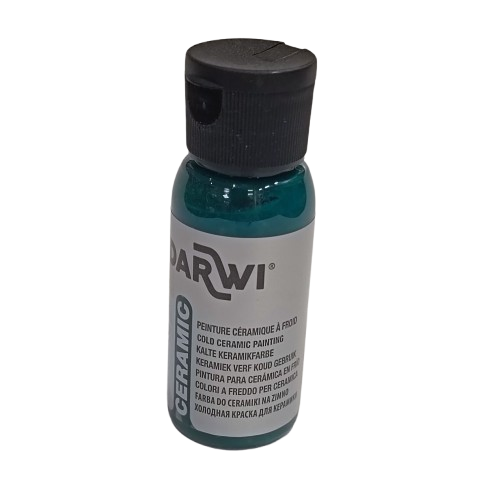 peinture céramiqe darwi vert bouteille