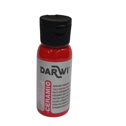 peinture céramiqe darwi vermillon