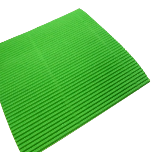 carton ondulé vert clair