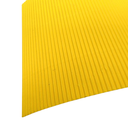 carton ondulé jaune