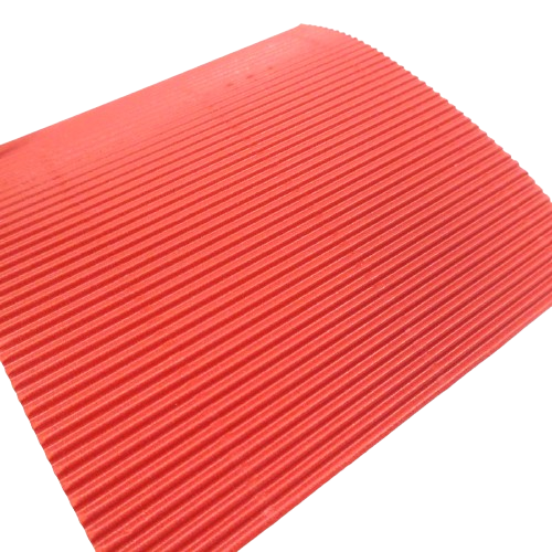 carton ondulé rouge