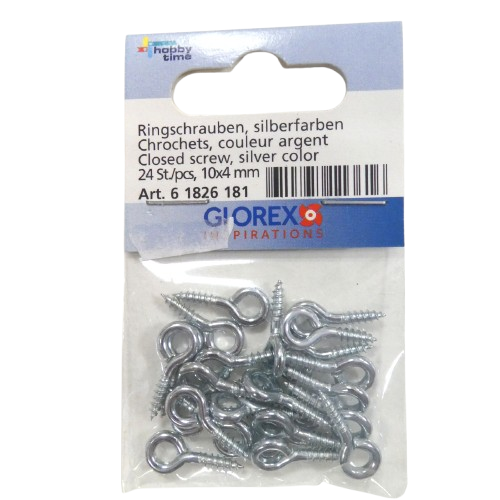 piton glorex argenté 10x4mm
