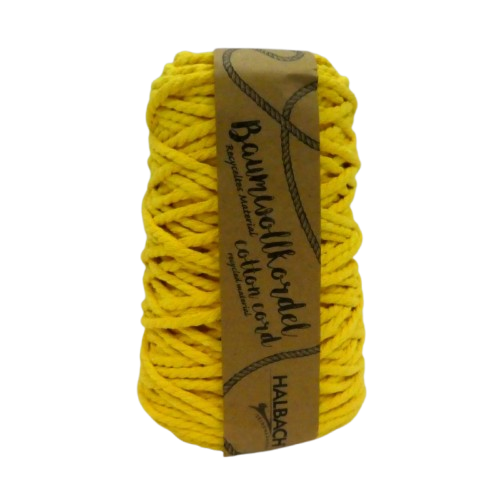 bobine fil macramé 5 mm jaune