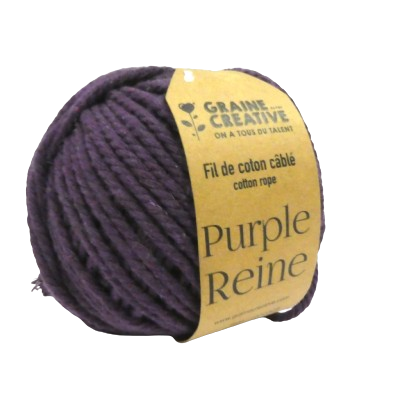 fil macramé 2,5 mm graine creative violet