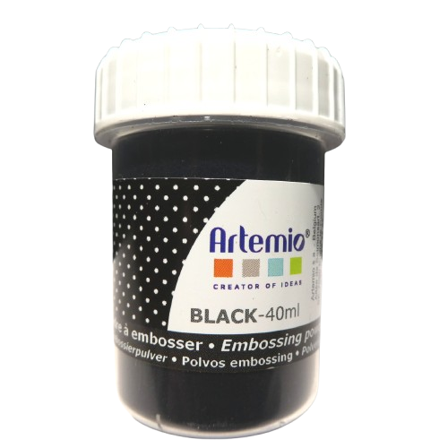 poudre à embosser artemio noir