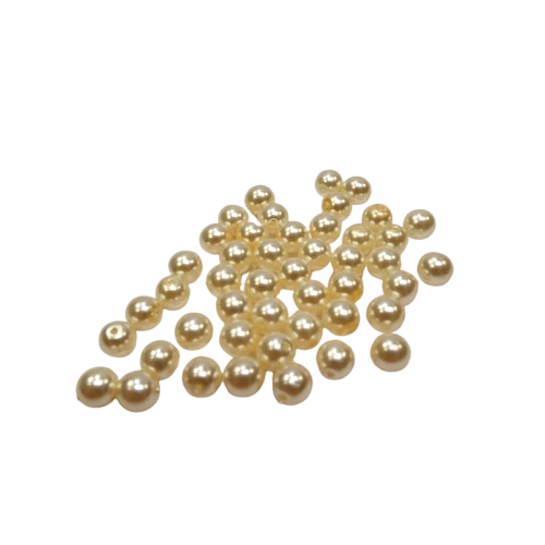 perles en verre nacrée rayher 6 mm