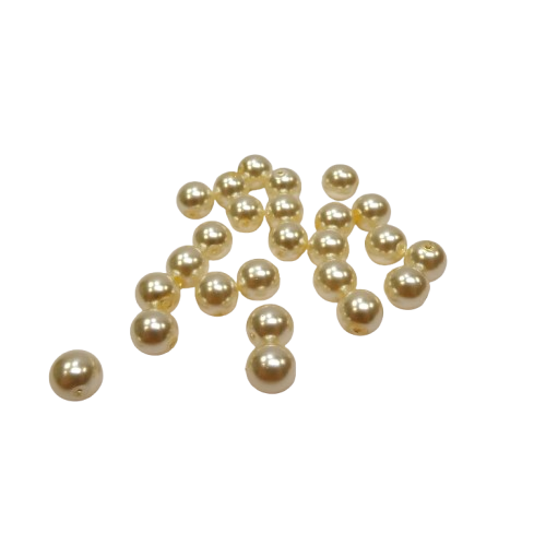 perles en verre nacrée rayher 8 mm