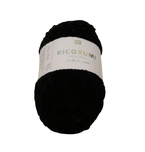 027 noir Fil chenille nilli rico design
