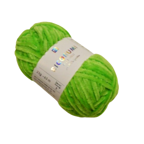 030 vert fluo Fil chenille nilli rico design