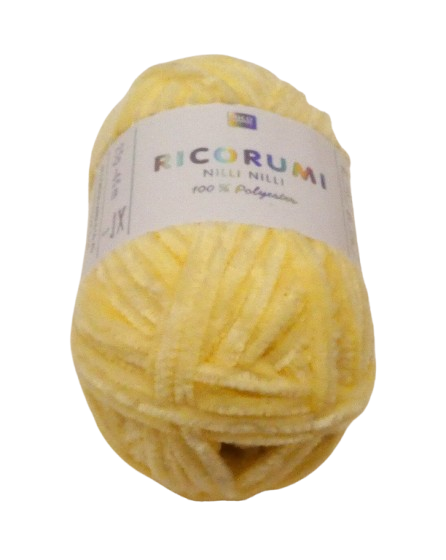 003 jaune Fil chenille nilli rico design