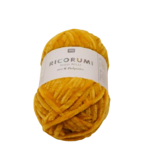004 moutarde Fil chenille nilli rico design