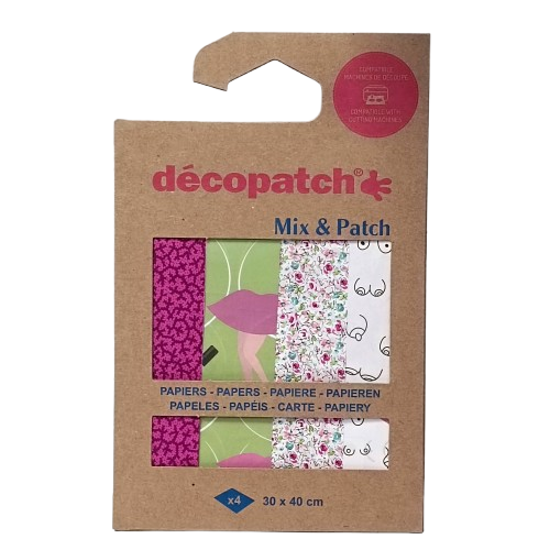 feuilles mix and patch ode a la femme decopatch