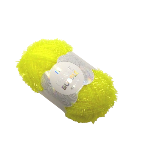 jaune fluo laine bubble rico design
