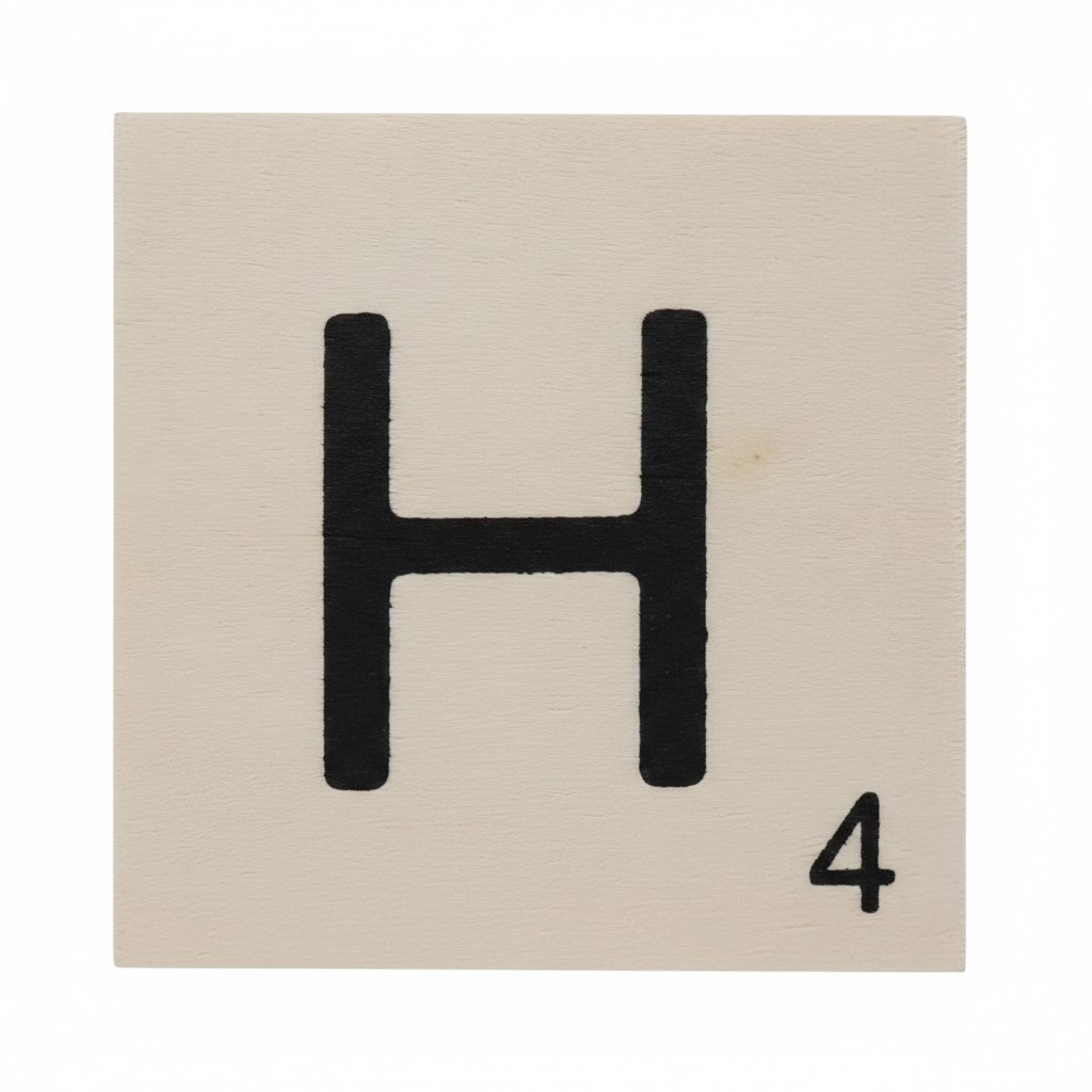lettre scrabble H