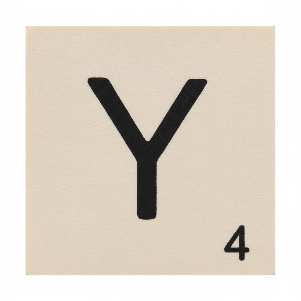 lettre scrabble Y