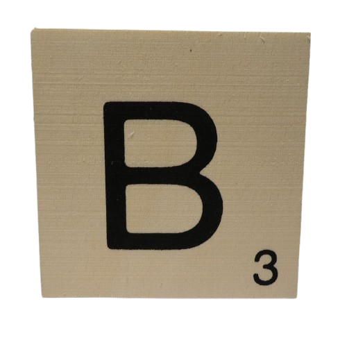 lettre scrabble B