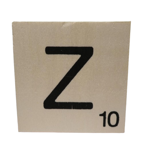 lettre scrabble Z