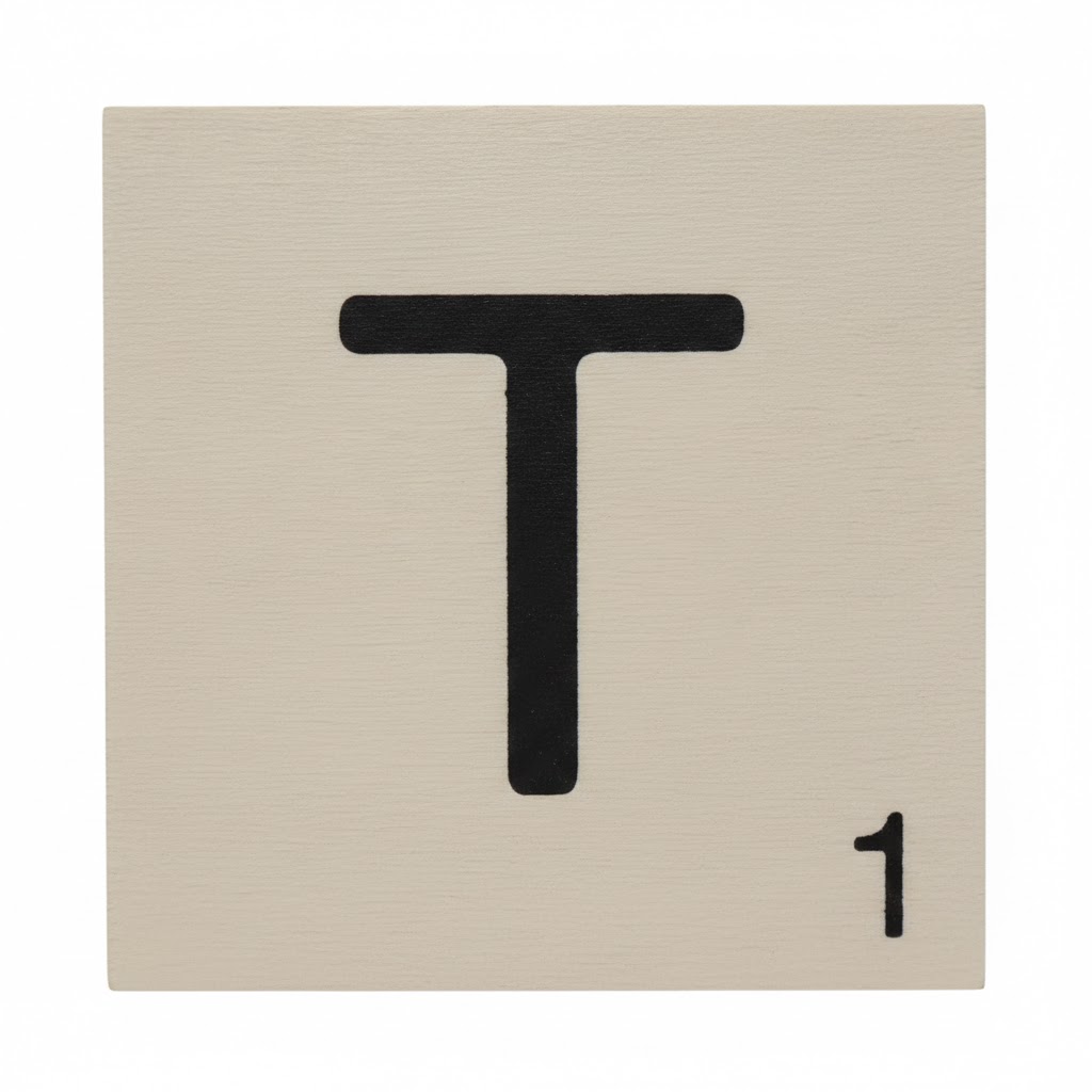lettre scrabble T