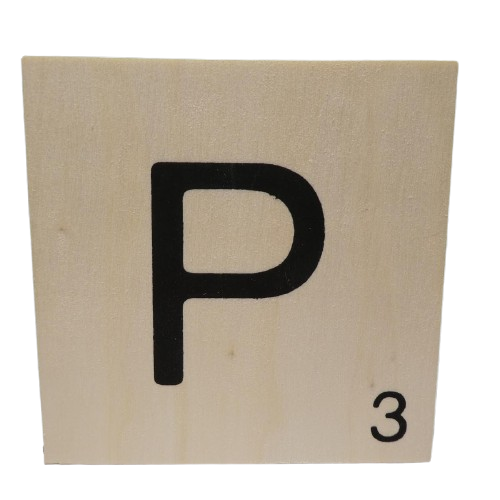 lettre scrabble P