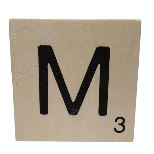 lettre scrabble M