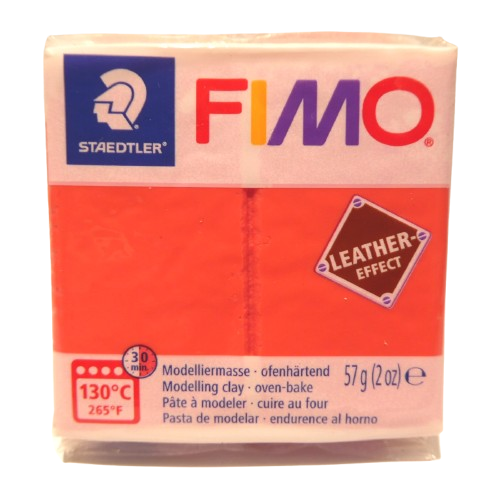fimo leather corail