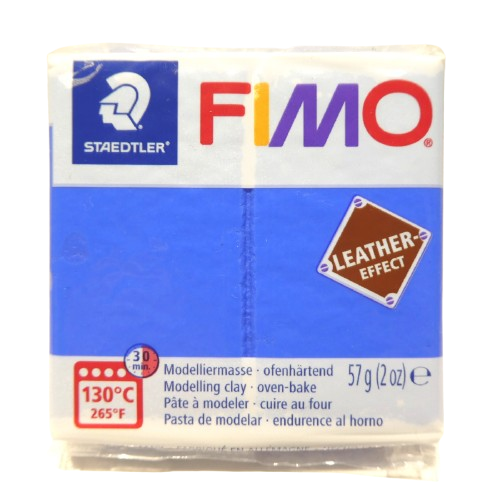 fimo leather bleu