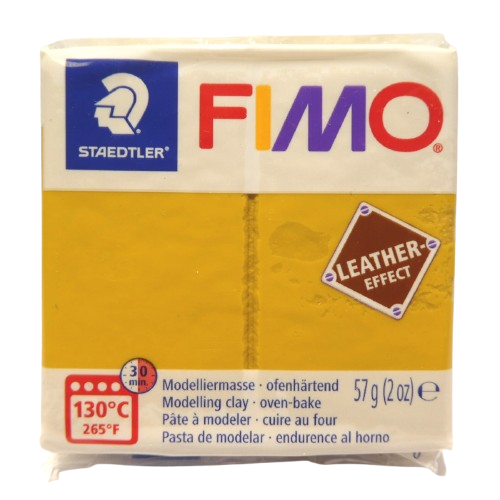 fimo leather jaune