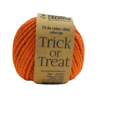 coton macramé 2,5 mm graine creative orange