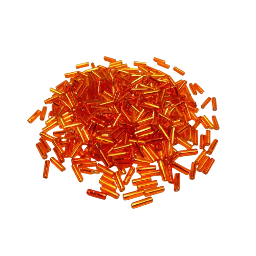perles tube orange