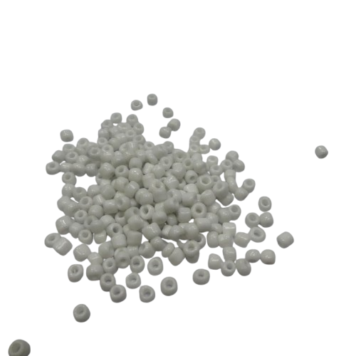perles rocaille 4 mm blanche