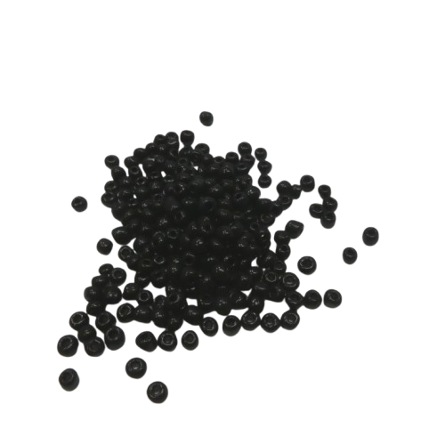 perles rocaille 4 mm noir
