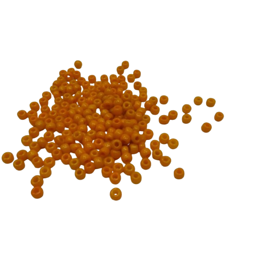 perles rocaille 4 mm orange