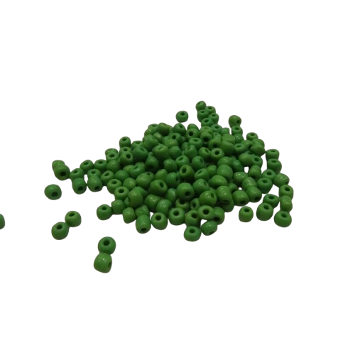 perles rocaille 4 mm vert