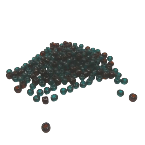 perles rocaille 4 mm vert marron