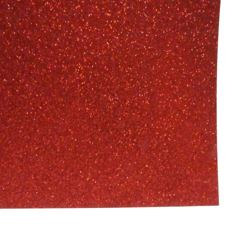 feuille pailletée rayher rouge