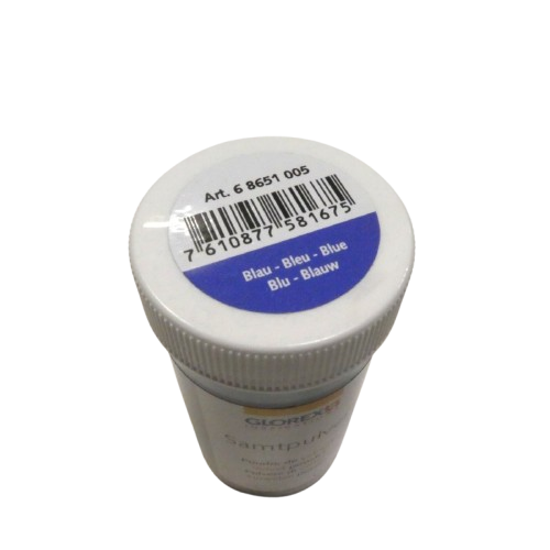 poudre de velour glorex bleu