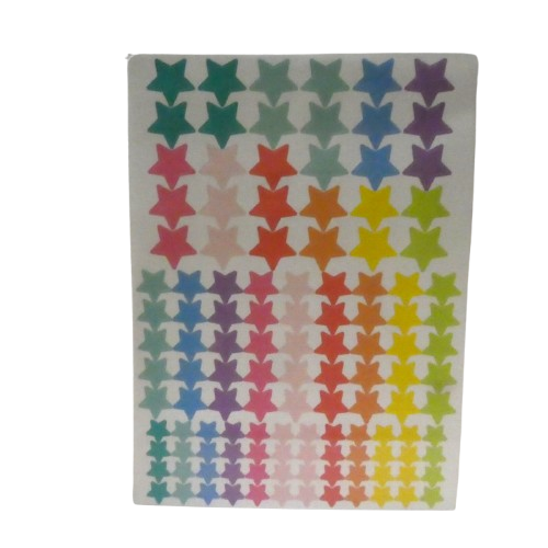 gommettes étoiles pastels