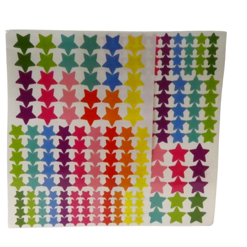 gommettes étoiles vives