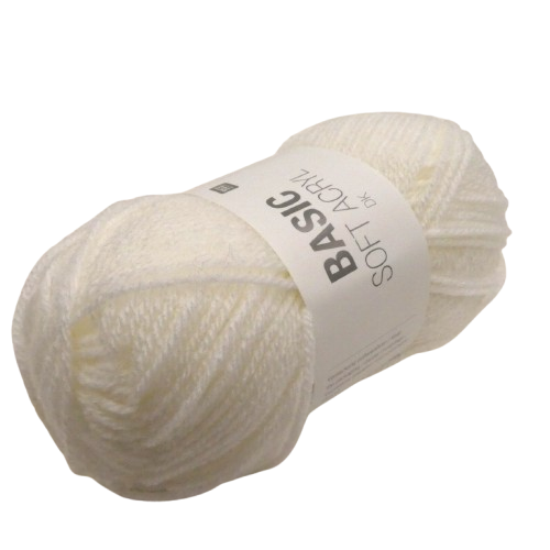 laine acrylique rico design blanche